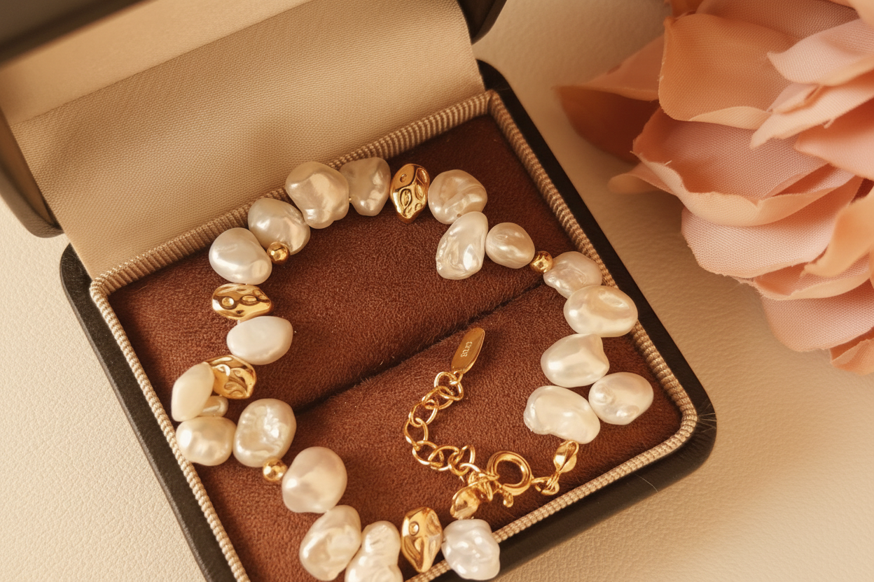 Baroque Pearl Bracelet — Box
