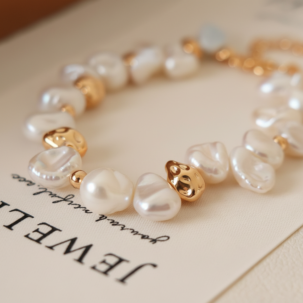 Baroque Pearl Bracelet — Close-up